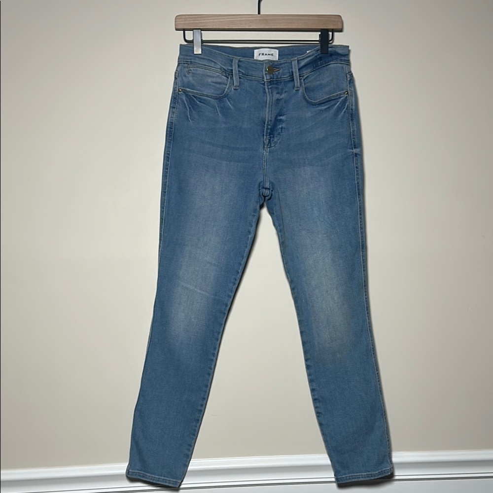 Frame Skinny Blue Jeans Size 29